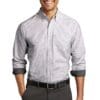 Port Authority  SuperPro  Oxford Stripe Shirt. W657