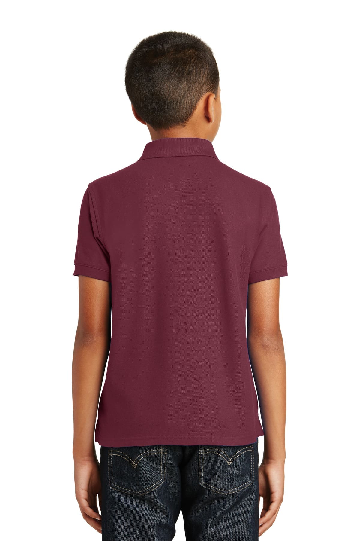 Port Authority Youth Core Classic Pique Polo. Y100 - Image 2