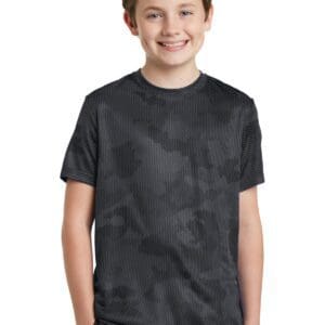 Sport-Tek Youth CamoHex Tee. YST370