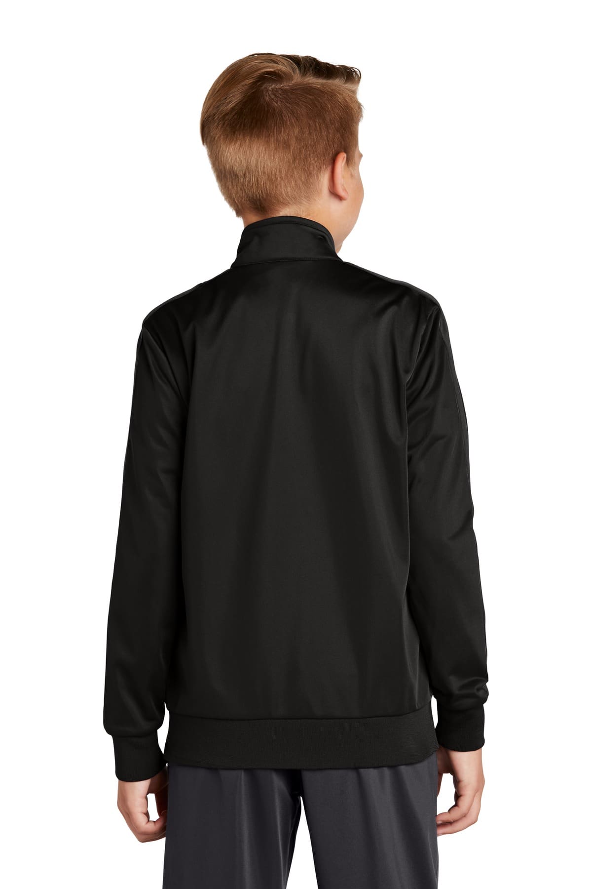 Sport-Tek Youth Tricot Sleeve Stripe Track Jacket. YST94 - Image 2